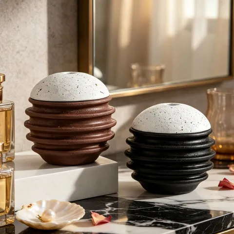 Modern Creative Honeycomb Spherical Incense Burner Resin Aromatherapy Censer Desktop Ornament For Home Living Room