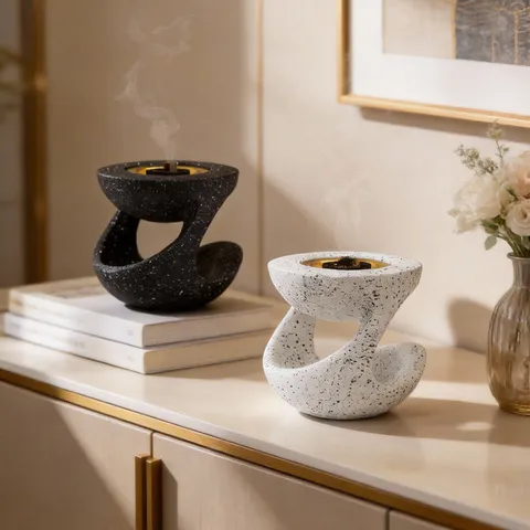 Modernes Kreatives Harz Hängender Topf Räuchergefäß Arabischer Stil Aromatherapie Diffusor Halter Heim Büro Tischdekoration