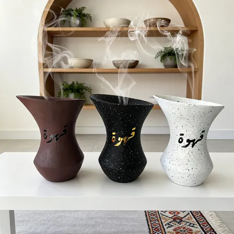 Arabic Style Resin Incense Burner Small Waist Decorative Calligraphy Home Aromatherapy Cone Incense Holder