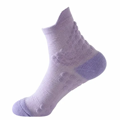 Unisex Sports Running Socks Mid Tube Athletic Compression Socks Solid Color Sweat Absorbent Breathable Fitness Cycling Socks
