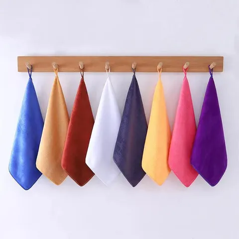 Paño de Limpieza Absorbente Espesado Hogar Microfibra Paño Suave Anti-Pelusa Toalla Para Cocina Ventana de Vidrio