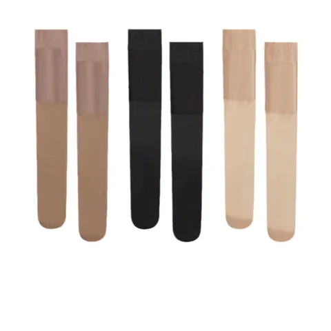 Women's Over-The-Knee Cotton Blend Stockings Knee Protection Thigh High Socks Summer Thin Anti-Hook Casual Hosiery