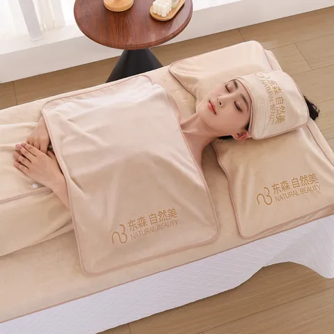 Thickened Microfiber Beauty Salon Towel Set Spa Bed Cover Bath Skirt Absorbent Quick Drying Skincare Bed Sheet Towels