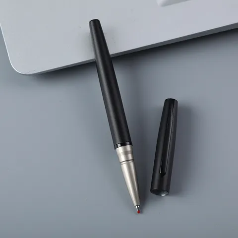 Minimalistische Metalen Balpen Zakelijke Rollerball Pen Soepel Schrijven Kantoor Handtekening Pen Met Metalen Clip Professioneel Schrijfgeschenk