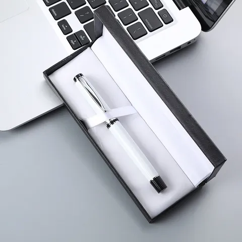 Coffret Cadeau Stylo Roller en Métal Professionnel Bureau Stylo Signature Avec Recharges de Rechange pour Hommes Femmes