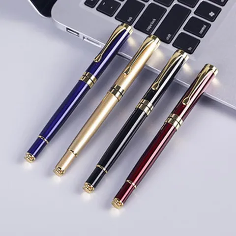 Ensemble de Stylos Signataires en Métal d'Affaires Stylo Roller Exécutif Avec Boîte Cadeau Stylos d'Écriture de Bureau de Luxe