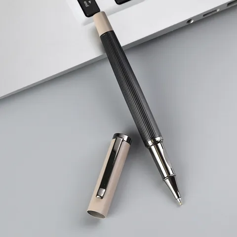 Morandi Color Metal Ballpoint Pen Business Office Rollerball Pen Metal Shell Bullet Tip Writing Pen Gift Stationery