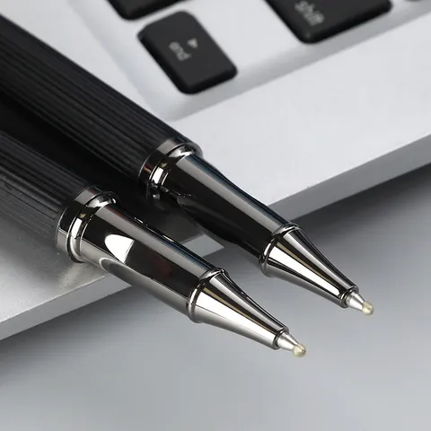 Morandi Color Metal Ballpoint Pen Business Office Rollerball Pen Metal Shell Bullet Tip Writing Pen Gift Stationery
