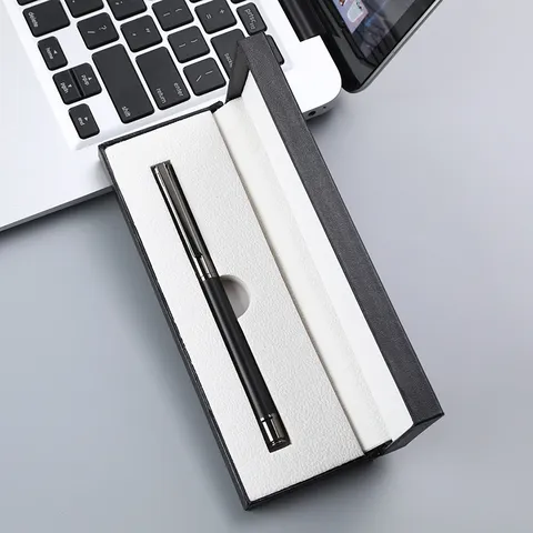 Professional Business Metal Rollerball Pen Set Water Based Pen With Gift Box Corporate Gift Advertising Pen Metal Shell Office Stationery