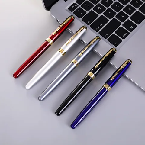 Stylo Plume en Métal Business Clip Flèche Classique Écriture Signature Cadeau Stylo
