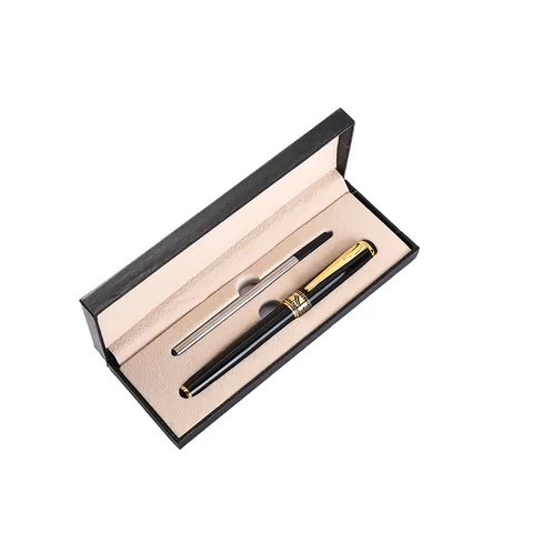 Business Metal Signature Pen Gift Set Luxury Rollerball Pen With Box Black Gold Silver Rose Gold Office Writing Supplies