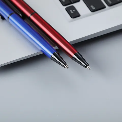 Hoogwaardige Minimalistische Slanke Metalen Balpen Kantoor Schrijven Balpen Gladde Olie Inkt Metalen Pen