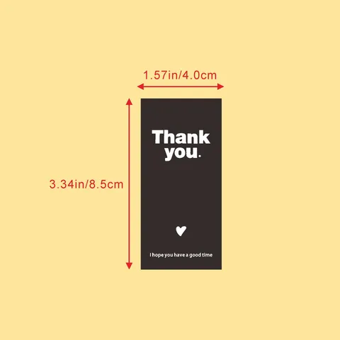 Thank You Sealing Stickers Roll Craft Paper Adhesive Labels For Wedding Gift Packaging Baking Decoration