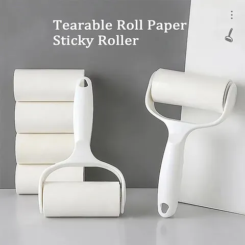 Lint Roller For Pet Hair Removal Sticky Roller With Refills Plastic Dust Remover Cleaning Tool For Clothes And Furniture