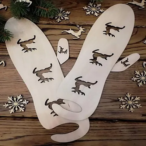Hölzerne Handschuh-Spanbretter Set Durchbrochenes Muster Strickhelfer Werkzeuge Für Handgefertigte Handschuhe DIY Handwerksliebhaber