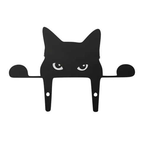 Black Cat Fence Garden Decoration Acrylic Silhouette Yard Art Outdoor Hanging Statue Yard Lawn Ornament Home Decor