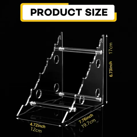Support De Présentation De Couteau Amovible En Acrylique Transparent Étagère De Rangement De Couteau De Poche Multiniveau