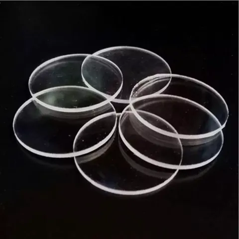 Soporte de Acrílico Transparente para Tartas Tablero de Exhibición Circular Bandeja de Postre Base de Adorno DIY para Boda Fiesta