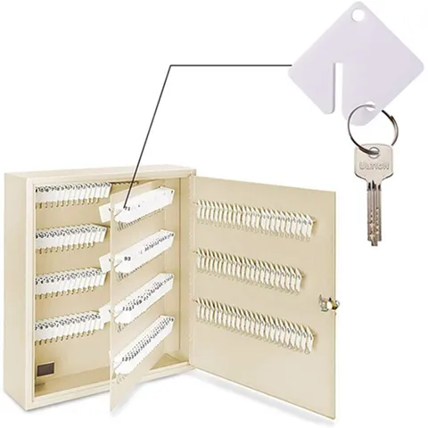 Leere Acryl Schlüsselanhänger Mit Metallringen Weiße Schlüsseletiketten Für Schrankorganisation