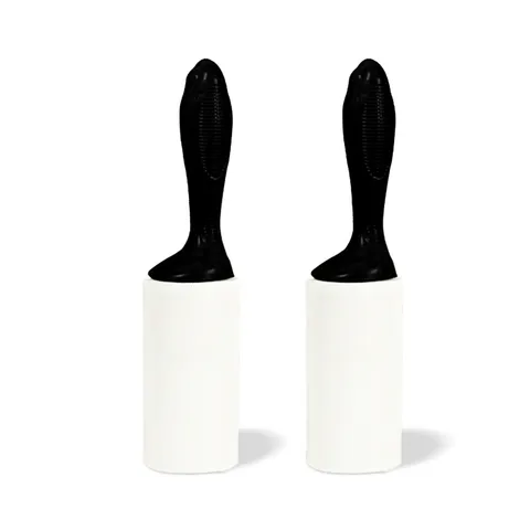 Portable Lint Roller For Clothes Pet Hair Remover Sticky Roller With Handle And Refill Roll Plastic Cleaning Tool