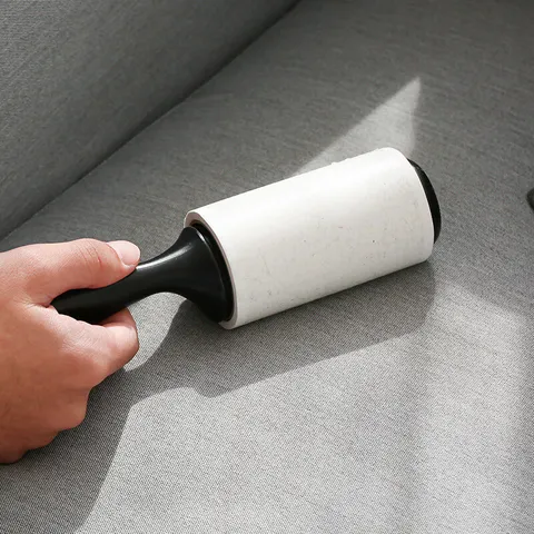 Portable Lint Roller For Clothes Pet Hair Remover Sticky Roller With Handle And Refill Roll Plastic Cleaning Tool