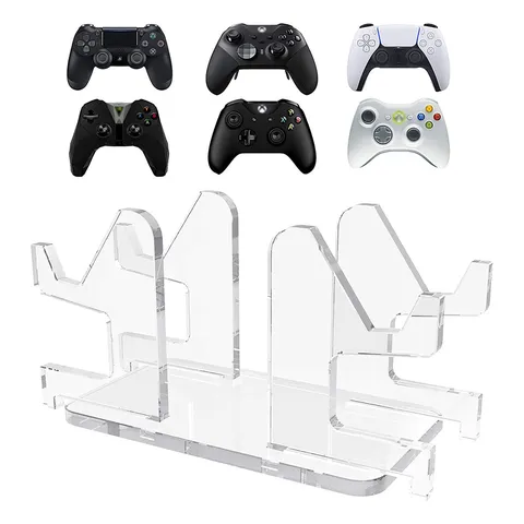 Acryl Transparent Gamepad Ständer 4-in-1 Desktop Gaming Controller Halterung Halter Aufbewahrung Regal Display Ständer