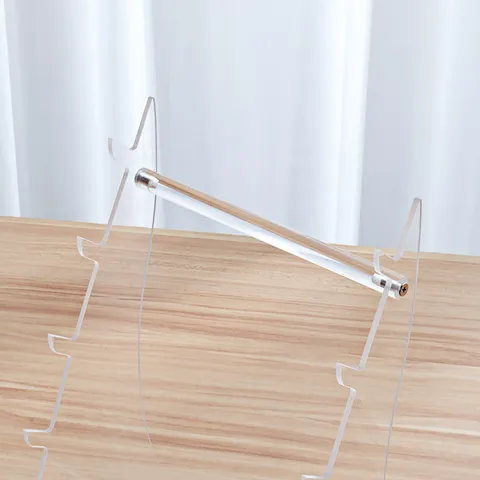 Transparent Black Acrylic Knife Holder Desktop Storage Rack Multi Layer Display Stand For Kitchen Folding Pocket Knives Cutlery Organizer