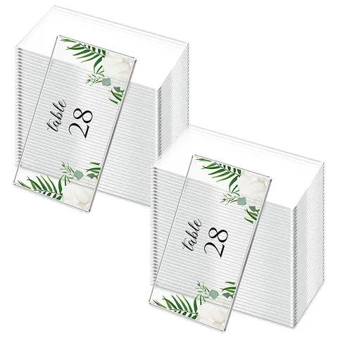 Tarjetas de Sitio de Boda Rectangulares Blankas de Acrílico Transparente Señal de Mesa de Fiesta Decoración