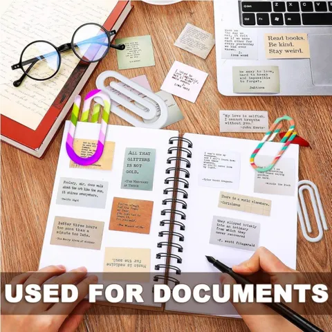 Marque-pages Transparents Créatifs en Acrylique pour Carnets de Notes DIY Dossiers de Documents Fournitures Scolaires et de Bureau