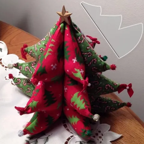 Plantilla de Manualidades DIY Herramienta de Costura de Bolsos de Llaves de Árbol de Navidad de Acrílico Transparente Decoración