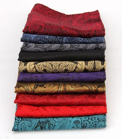 Heren Zakdoek voor Kostuum Britse Stijl Polyester Jacquard Meerkleurig Geometrisch Paisley Stippen Trouwfeest