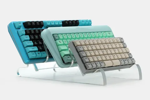 Transparent Acryl Mechanische Gaming Tastatur Ständer 3 Etage Abnehmbar Desktop Display Halter Organizer