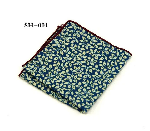 Heren Katoen Borstzakje Bloemenprint Hanky Pak Zakdoek Mode Accessoires Voor Zakelijk Huwelijk