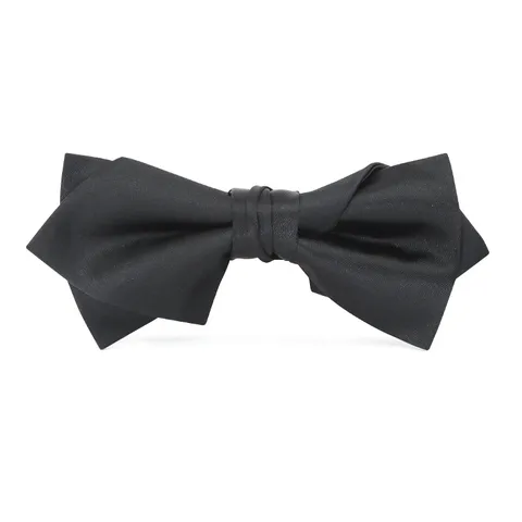 Men Formal Solid Color Bowtie Classic Wedding Business Suit Bow Tie Polyester Fabric Adjustable Neckwear Accessory