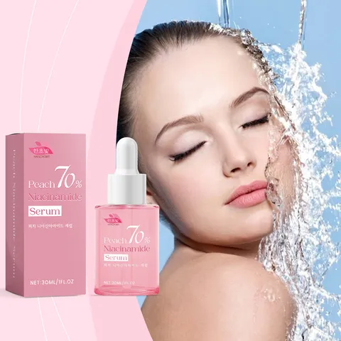 HANCHOBIT Niacinamide Face Serum With Peach Extract Deep Hydrating Moisturizing And Brightening Facial Skin Care