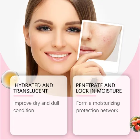 HANCHOBIT Niacinamide Face Serum With Peach Extract Deep Hydrating Moisturizing And Brightening Facial Skin Care
