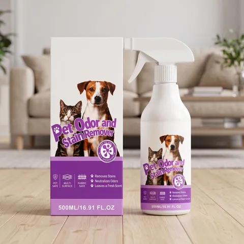 Spray Eliminador de Olores y Manchas para Mascotas Universal para Gatos y Perros Desodorante Limpieza de Múltiples Superficies Aroma Fresco Artículos para Mascotas