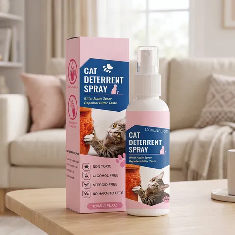Cat Repellent Spray Bitter Apple Anti Scratch Training Deterrent Safe Non Toxic Formula For Indoor Home Pets