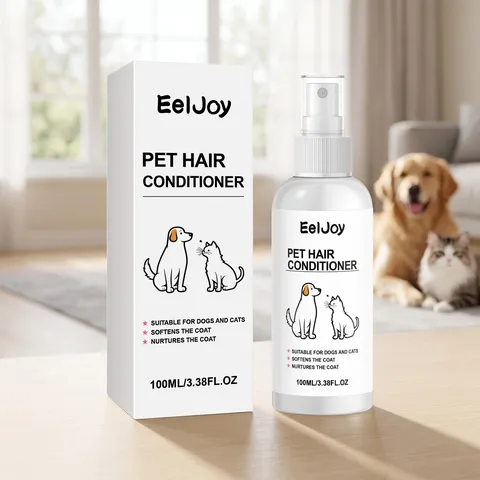 Spray Suavizante para Pelo de Mascota Limpieza Suave y Cuidado Brillante Sin Enjuague Portátil Spray de Cuidado para Pelo de Perro y Gato