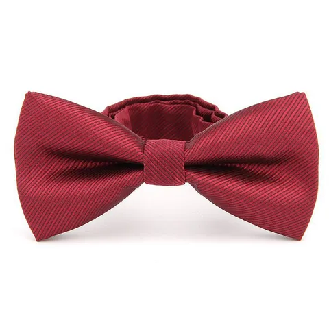 Men Formal Business Striped Polyester Bowtie Classic Jacquard Groom Wedding Party Bow Tie Neckwear Accessories