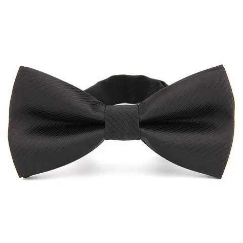 Men Formal Business Striped Polyester Bowtie Classic Jacquard Groom Wedding Party Bow Tie Neckwear Accessories