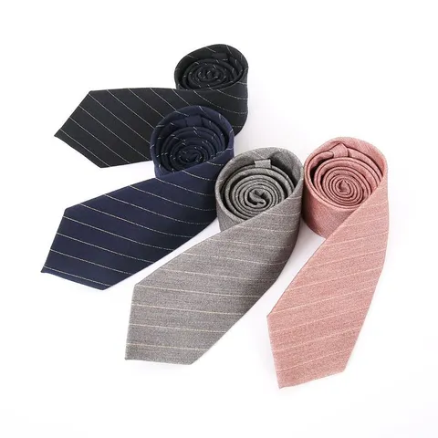Men's Business Formal Necktie Classic Striped Plaid Neck Tie Wedding Workwear Suit Tie Rayon Fabric