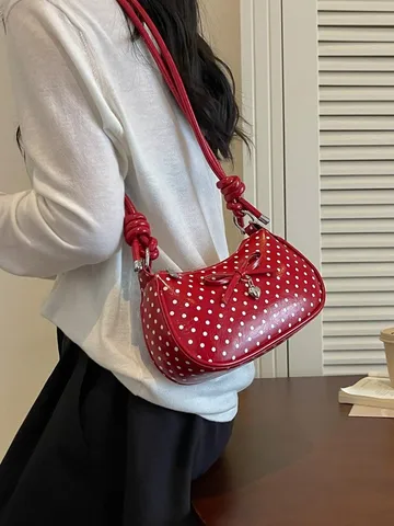 Γυναικεία Μόδα Pouá Tsanta Maschalis PU Derma Charitomeno Fioko Tsanta Omonou Casual Polychristiki Kathimerini Handbag