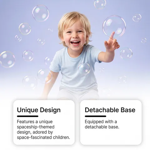 Automatic Bubble Machine 10-Hole Airplane Cloud Design Electric Bubble Maker with Music LED Lights for Kids Outdoor Play