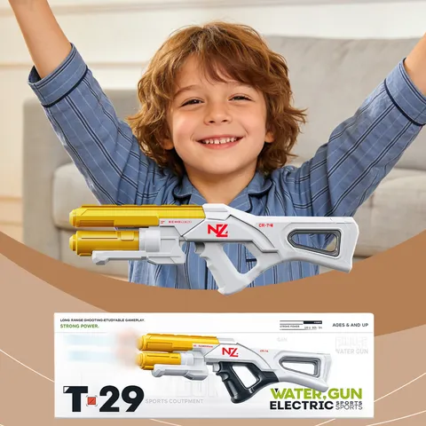 Electric Water Gun Outdoor Beach Toy High Power Long Range Automatic Water Blaster Toy For Kids And Youth Summer Party