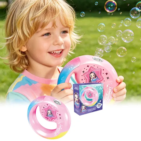Children Outdoor Luminous Mermaid Bracelet Bubble Machine ABS Plastic Automatic Bubble Blower Toy Gift For Kids Party