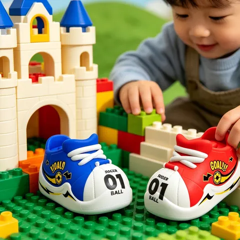 Mini Jouet de Chaussure de Football à Éjection Portable en Plastique Jeu de Sport Interactif pour Enfants Jeu de Plein Air Voyage