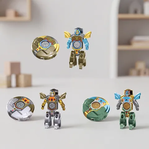 Deformation Robot Fidget Spinner Toy Mechanical Transforming Fingertip Gyro Stress Relief Toy For Kids Adults