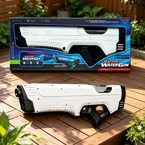 Electric Water Gun Powerful Water Spraying Cool Lighting Modern ABS Toy For Outdoor Summer Party Entertainment