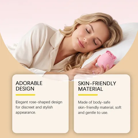Pink Rose Vibrating Massager For Women Waterproof Rechargeable App Control Adult Toy Ergonomic Silicone Device